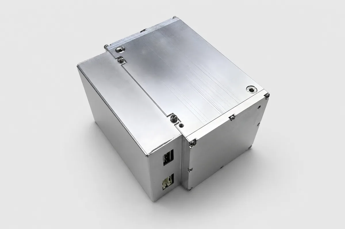 PW100X500 modular high-voltage power supply — enclosure view